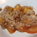 No Peel Peach Crisp 