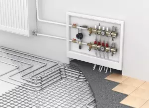 We will use radiant heat installed in the foundation to heat the entire house