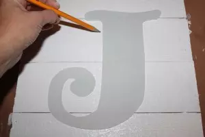 Print and cut out your letters and then trace them on your boards. 