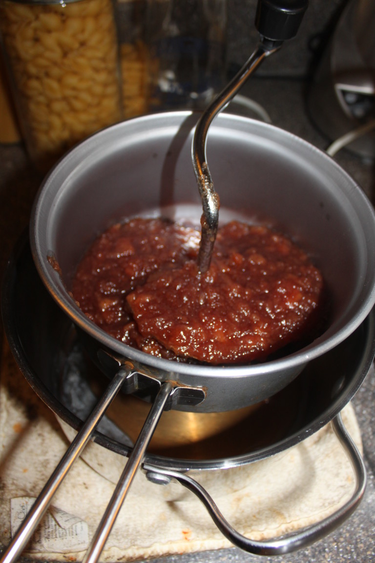 Put through a sieve to smooth out. Makes 45 pints. Freeze or can (10