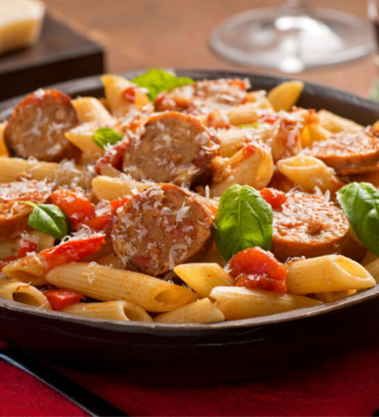 sausage and penne pasta