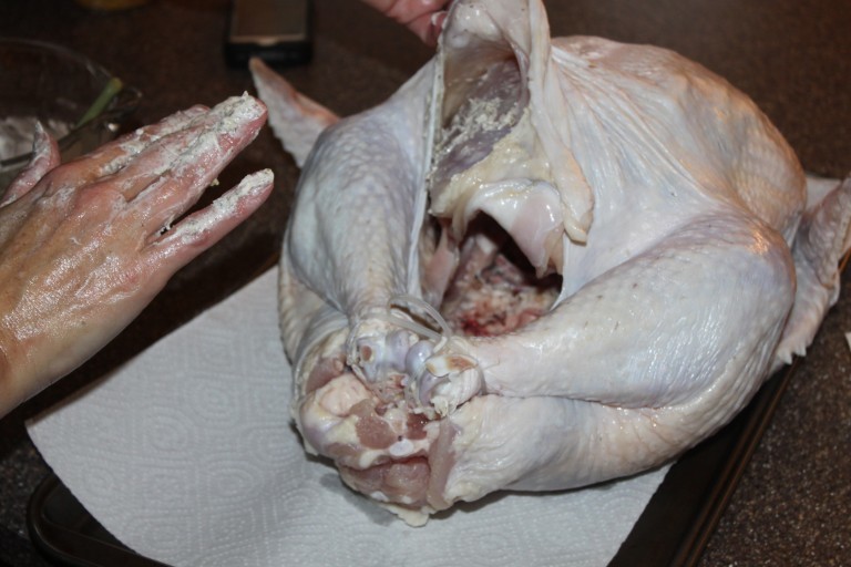 The Secret To A Moist And Tender Thanksgiving Turkey Recipe Included   Butter On Turkey 768x512 