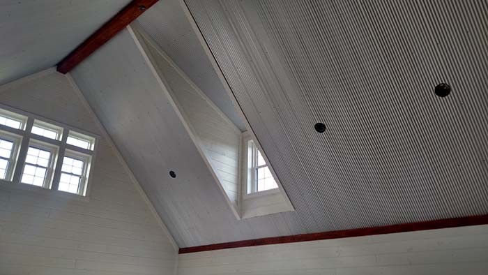 Low Cost Of Metal Ceilings And Walls, Corrugated Steel Ceiling Ideas