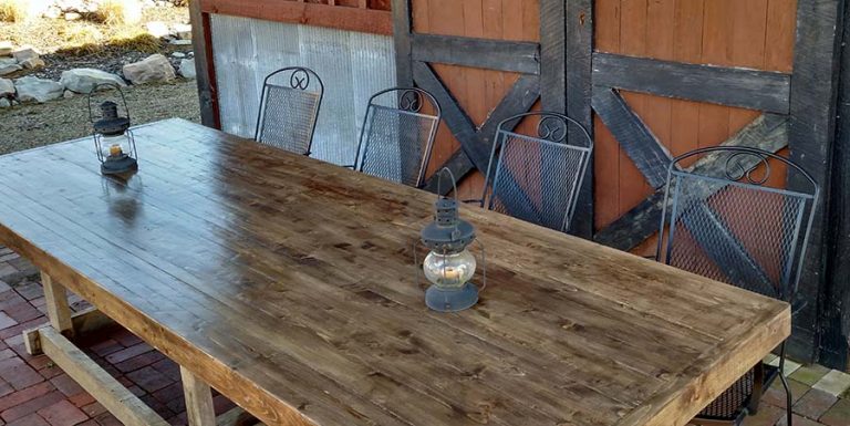 2 x 4 farm table