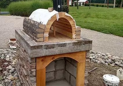 diy wood fired pizza oven