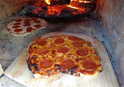 diy wood fired pizza