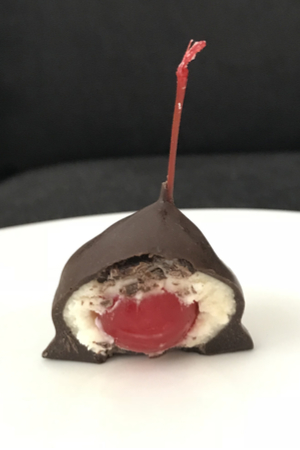 homemade chocolate covered cherries