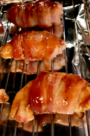 bacon wrapped chicken wings