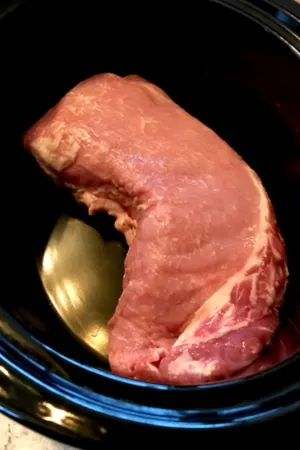 slow cooker pork roast, sauerkraut