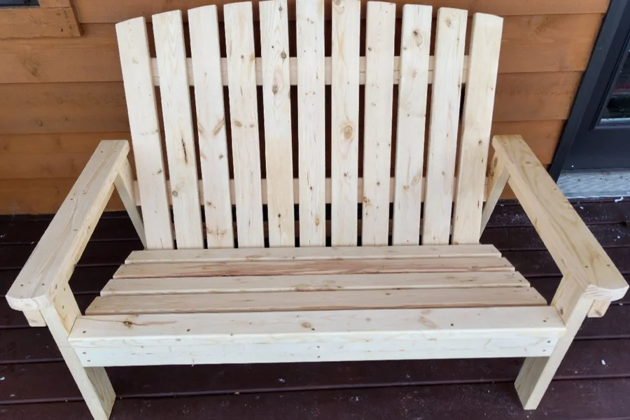 DIY Adirondack Bench