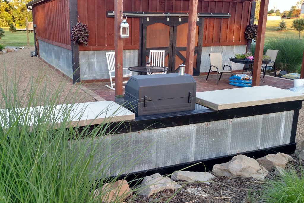 Creating An Inexpensive Outdoor Kitchen, Building Outdoor Concrete Countertops