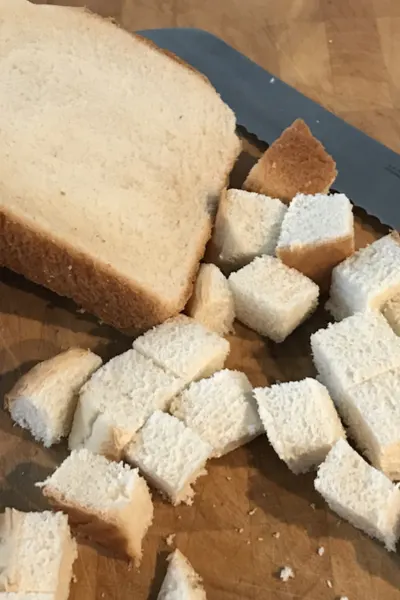 cubed bread
