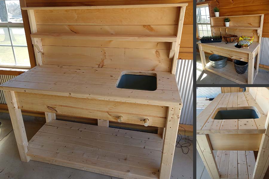 The Perfect Diy Potting Bench Strong, How To Make A Garden Potting Table