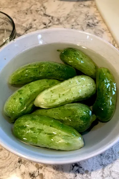 cucumbers in brine