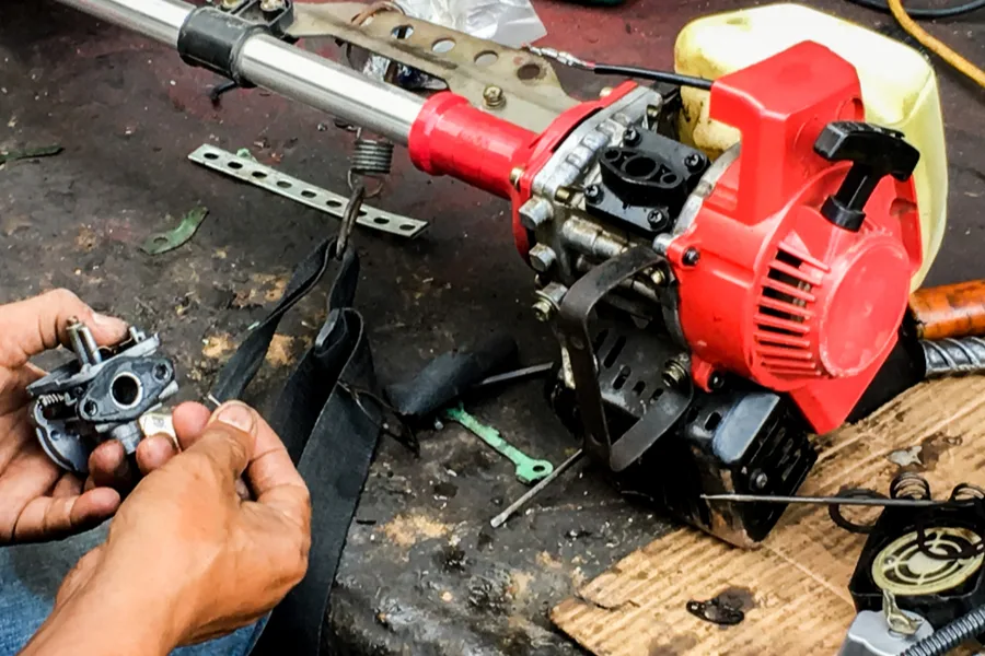 repairing a string trimmer