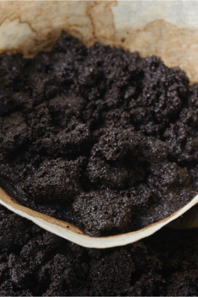 coffee grounds - potting soil