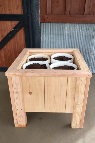 5 Gallon Bucket Planters - Quad Box
