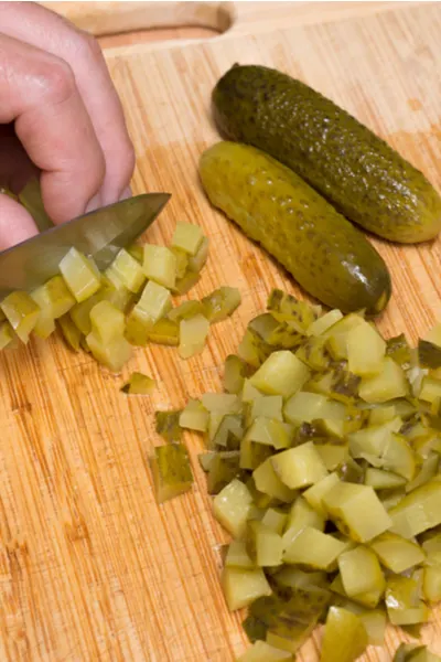 diced pickles 