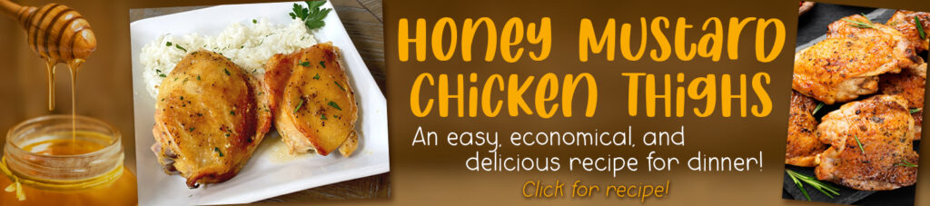 honey mustard chicken banner ad