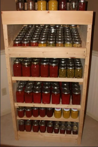 diy canning jar cabinet