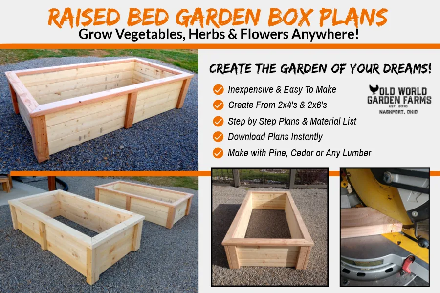 raised box bed planter