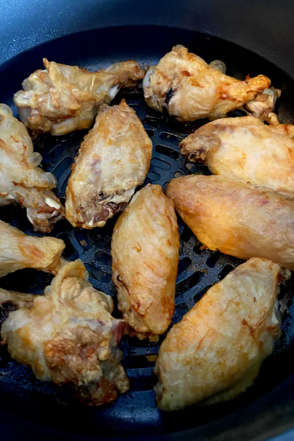 cooked air fryer wings 