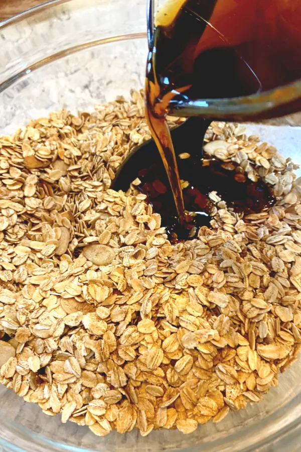maple syrup in granola