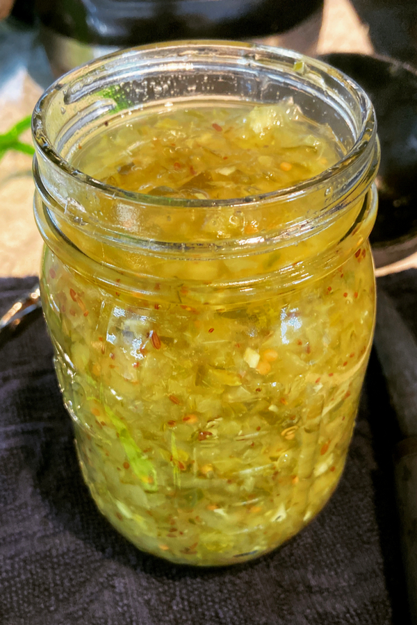jar of sweet pickle relish