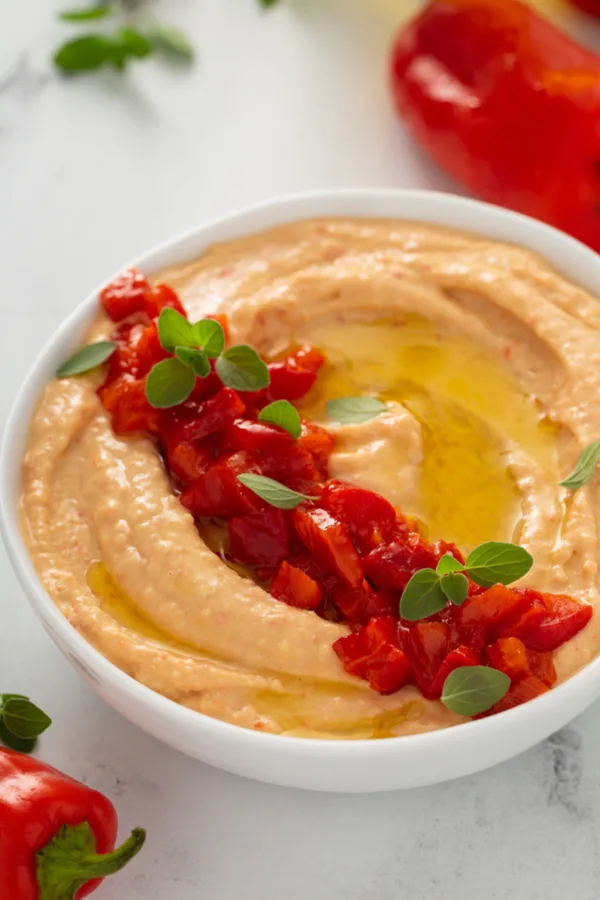 Roasted red pepper hummus 