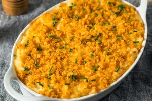 Cheesy Potato Casserole Recipe - Quick, Easy & Great For Thanksgiving!