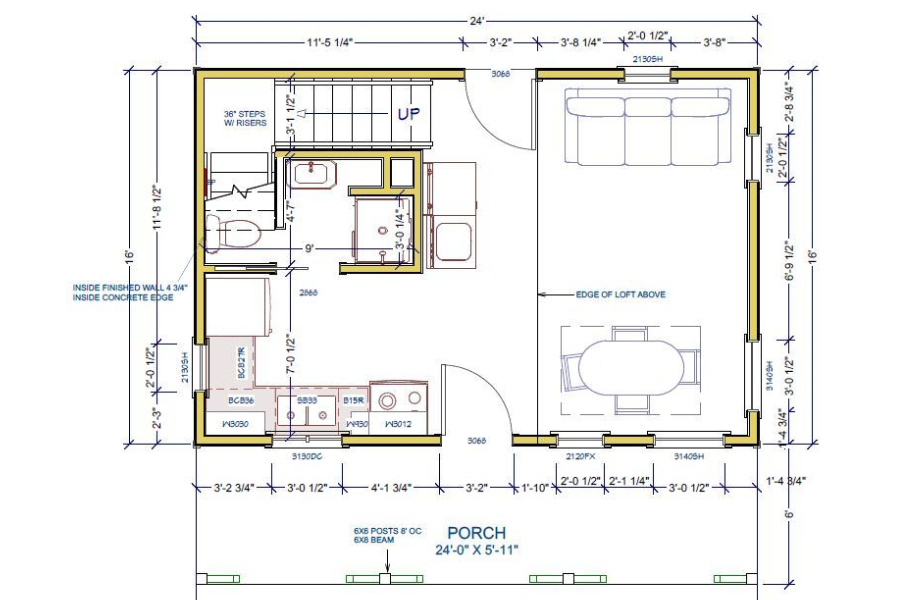 main cabin floor plan