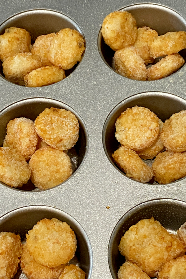 tots in muffin cup 