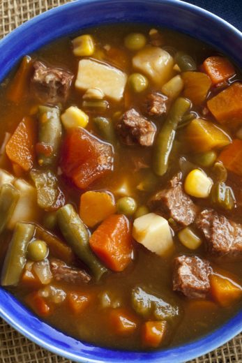 Crock Pot Vegetable Beef Soup - A Classic Soup Recipe Made Easy!
