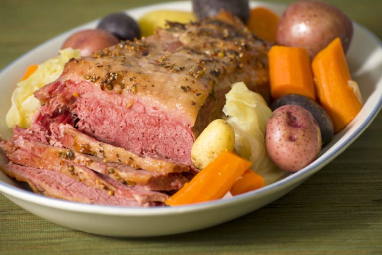 Oven Roasted Corned Beef and Cabbage Recipe