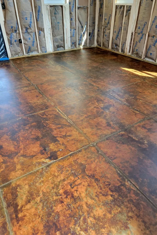 how to use acid stain on a concrete floor