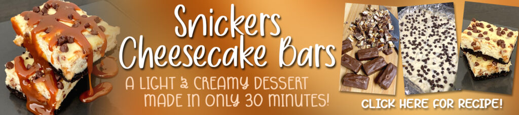 Snickers Cheesecake banner ad