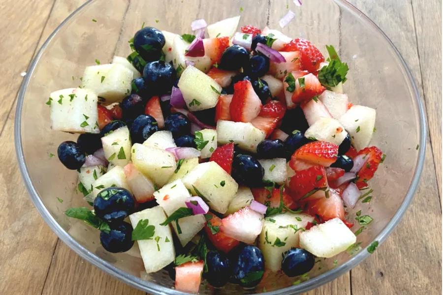 fruit salsa red white and blue recipe
