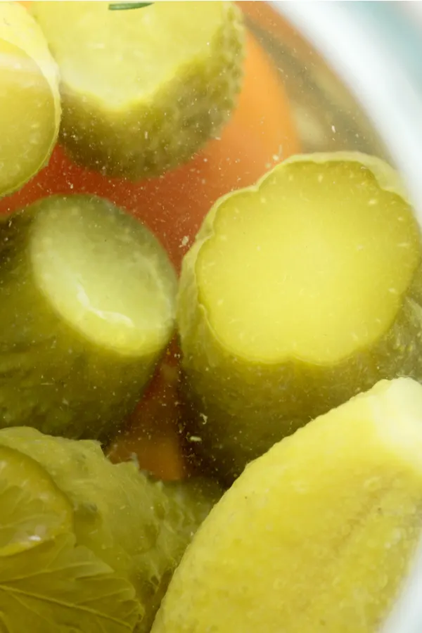 cut off ends of pickles