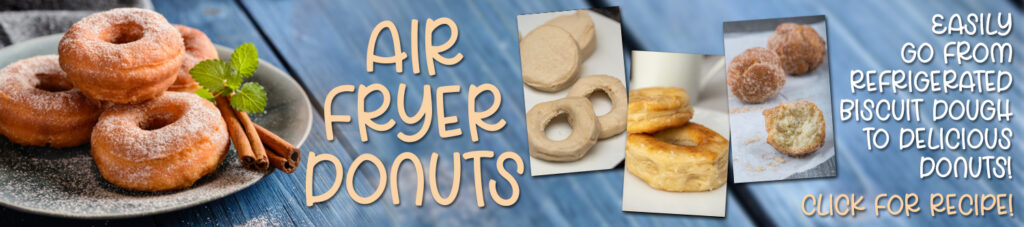 air fryer donuts banner ad