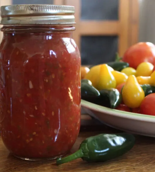 homemade canned picante sauce