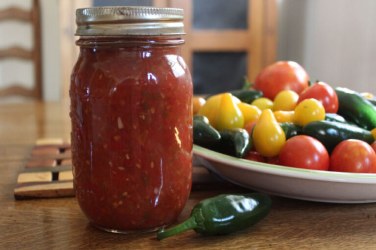 homemade canned picante sauce