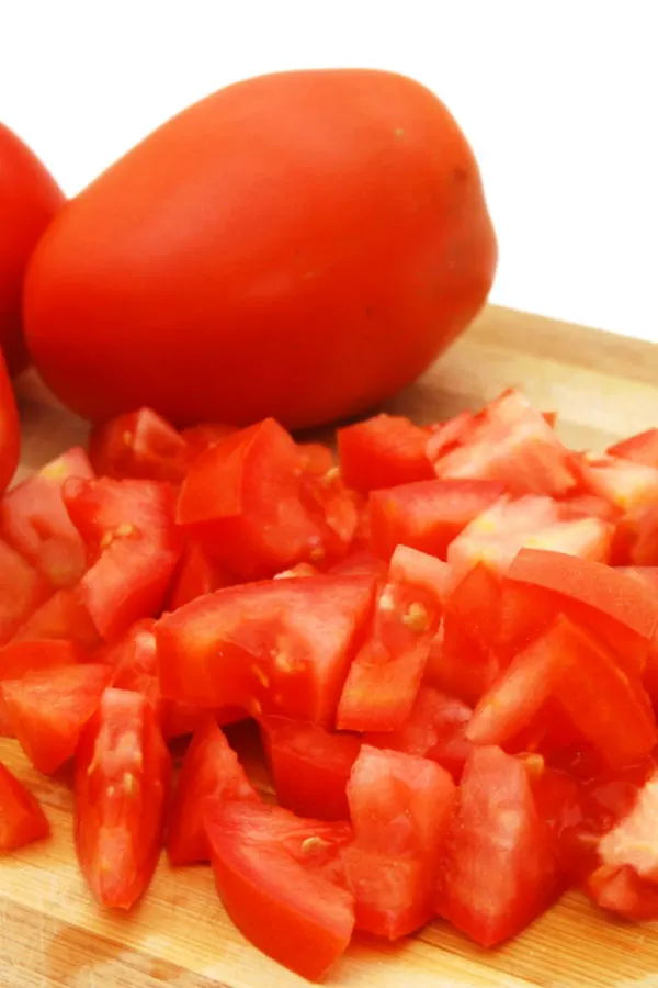 paste tomatoes cut in chunks