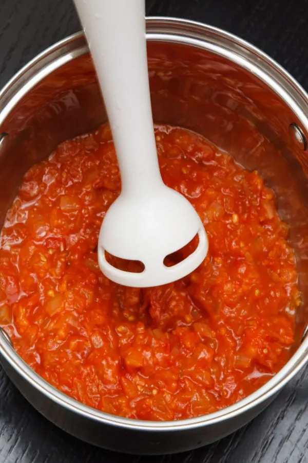 immersion blender in pasta sauce