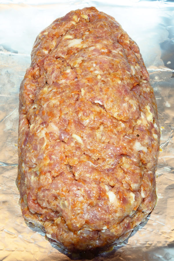 meatloaf on a baking sheet 