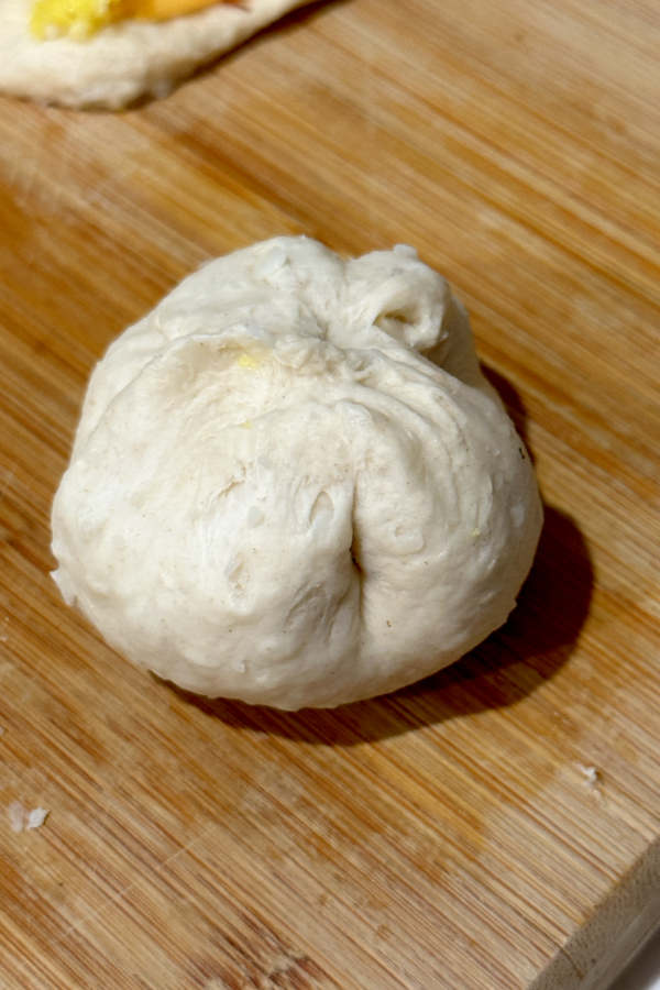 pinch dough to seal