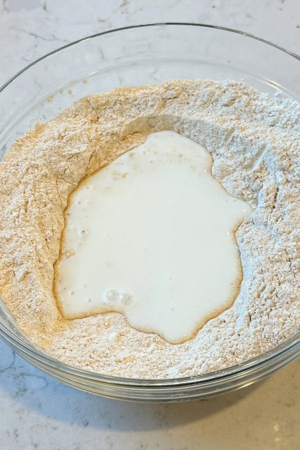 flour and buttermilk