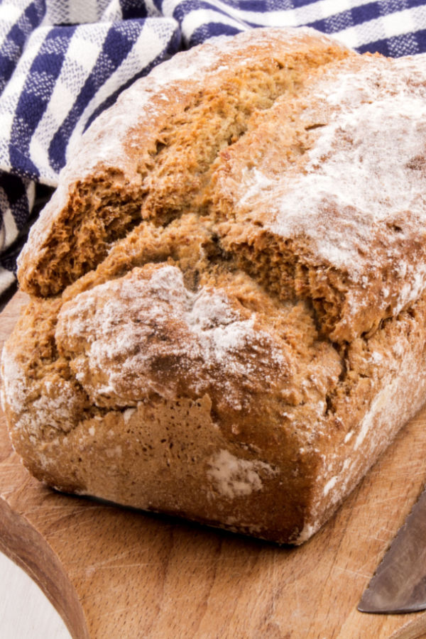 loaf of irish bown bread 