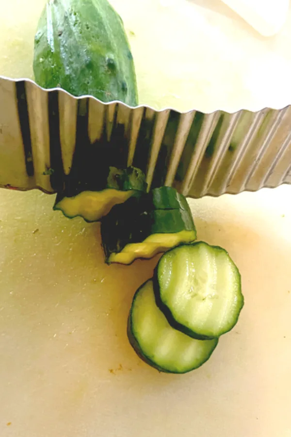 crinkle cut cucumbers