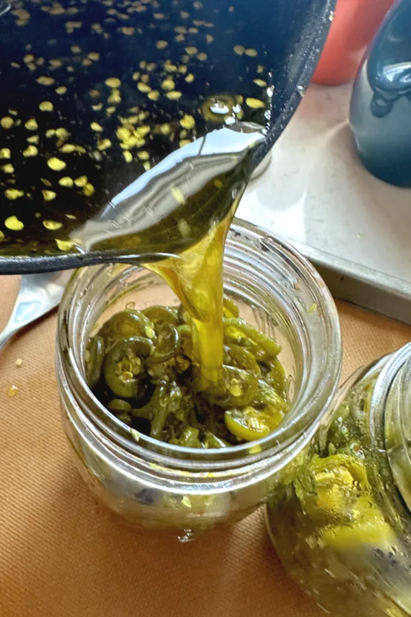 candied jalapeños in syrup