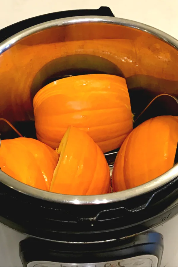 cut up pumpkin in instant pot 